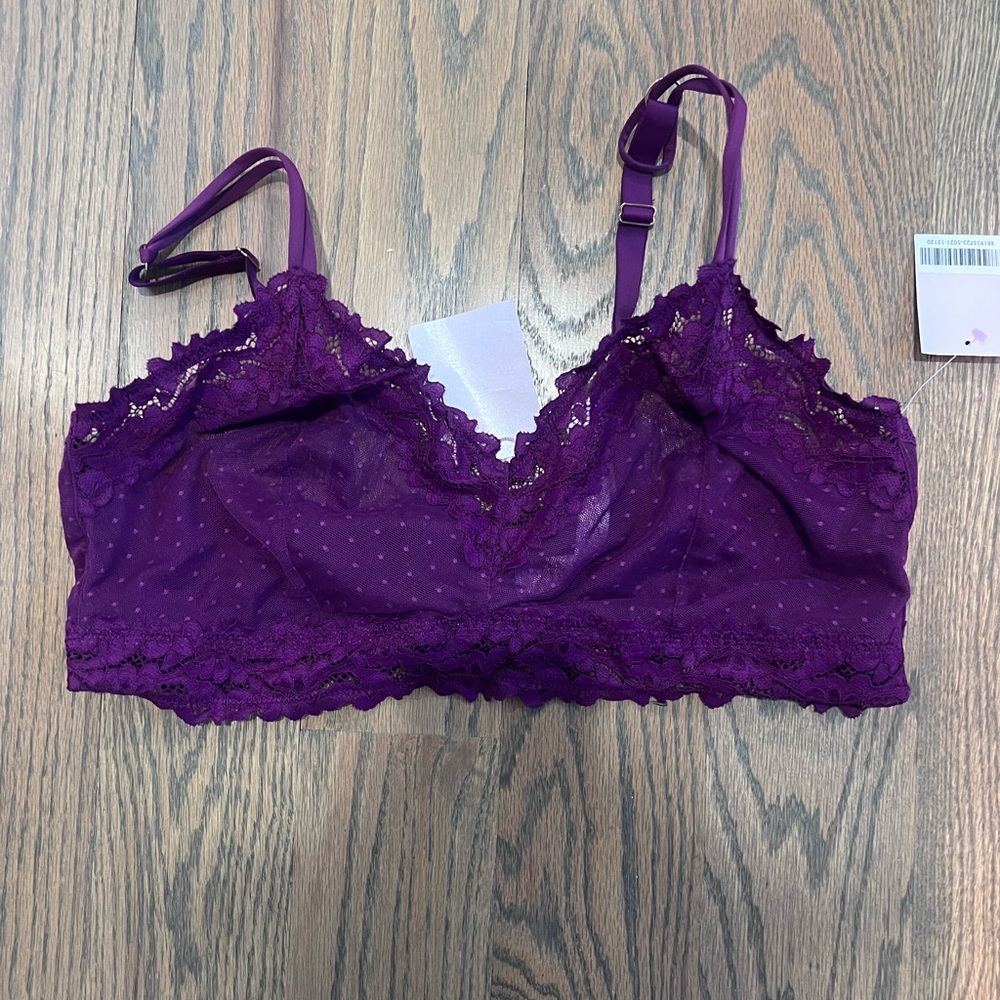 Savage X Fenty Deep Purple Lace Bralette